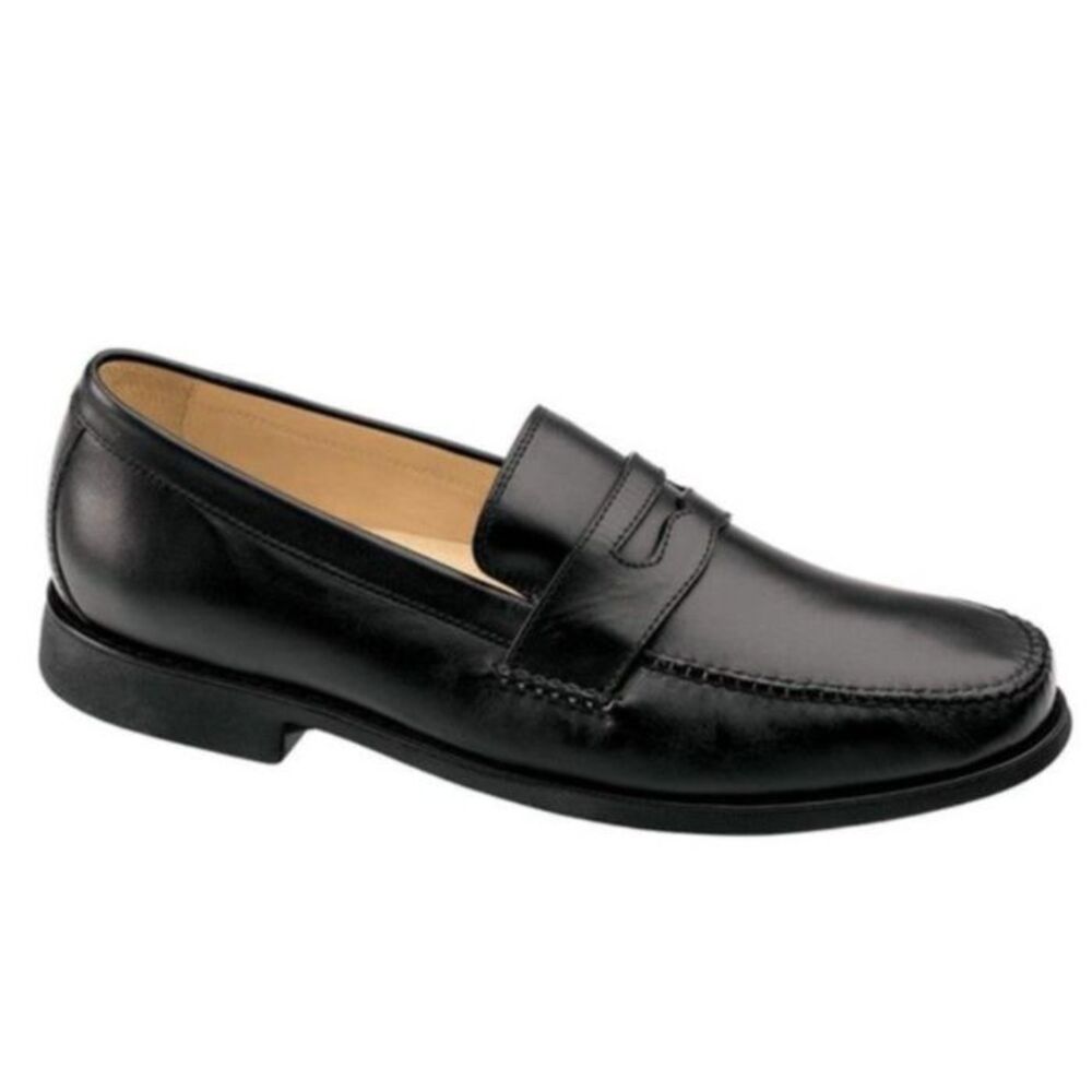 Johnston & Murphy Men's Black Leather Classic Penny Loafer Size 11M